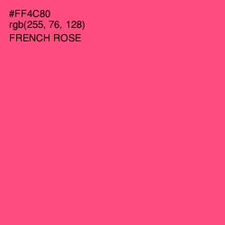 #FF4C80 - French Rose Color Image