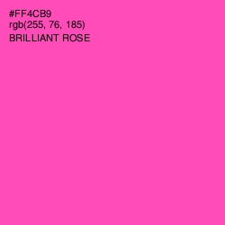 #FF4CB9 - Brilliant Rose Color Image