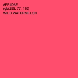 #FF4D6E - Wild Watermelon Color Image