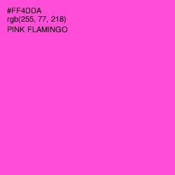 #FF4DDA - Pink Flamingo Color Image