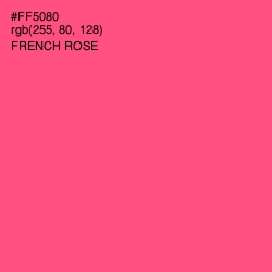#FF5080 - French Rose Color Image