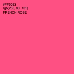#FF5083 - French Rose Color Image