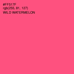 #FF517F - Wild Watermelon Color Image