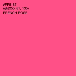 #FF5187 - French Rose Color Image