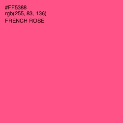 #FF5388 - French Rose Color Image
