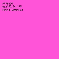 #FF54D7 - Pink Flamingo Color Image