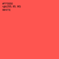 #FF5550 - Sunset Orange Color Image