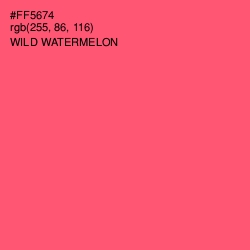 #FF5674 - Wild Watermelon Color Image