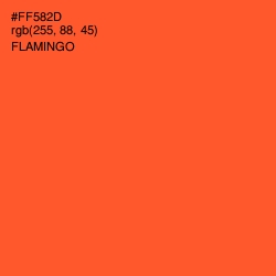#FF582D - Flamingo Color Image