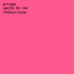 #FF5890 - French Rose Color Image