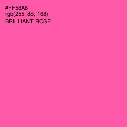 #FF58A8 - Brilliant Rose Color Image