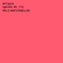 #FF5A70 - Wild Watermelon Color Image