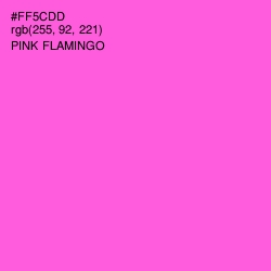#FF5CDD - Pink Flamingo Color Image