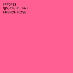 #FF5F93 - French Rose Color Image