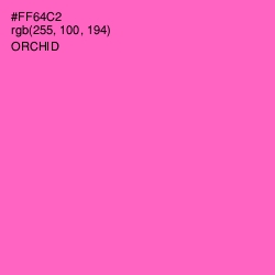 #FF64C2 - Orchid Color Image