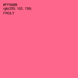 #FF668B - Froly Color Image
