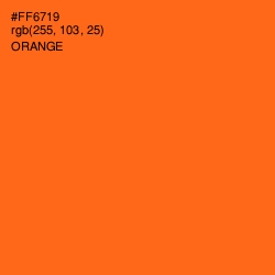 #FF6719 - Orange Color Image