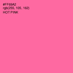 #FF69A2 - Hot Pink Color Image