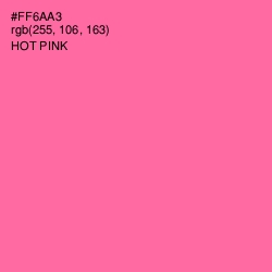 #FF6AA3 - Hot Pink Color Image