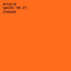 #FF6C1B - Orange Color Image