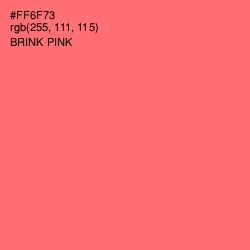 #FF6F73 - Brink Pink Color Image