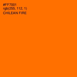 #FF7001 - Chilean Fire Color Image