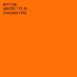 #FF7106 - Chilean Fire Color Image