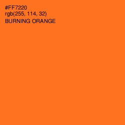 #FF7220 - Burning Orange Color Image