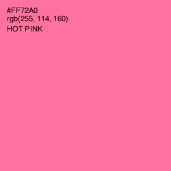 #FF72A0 - Hot Pink Color Image