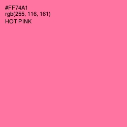 #FF74A1 - Hot Pink Color Image