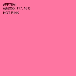 #FF75A1 - Hot Pink Color Image