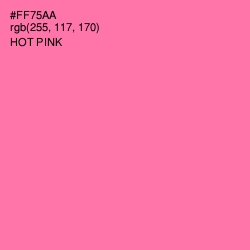 #FF75AA - Hot Pink Color Image