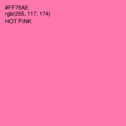 #FF75AE - Hot Pink Color Image