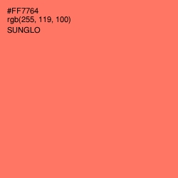 #FF7764 - Sunglo Color Image