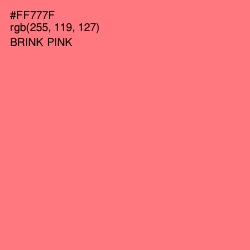 #FF777F - Brink Pink Color Image