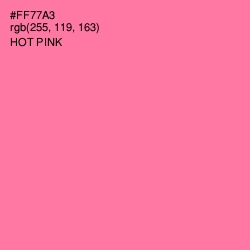 #FF77A3 - Hot Pink Color Image