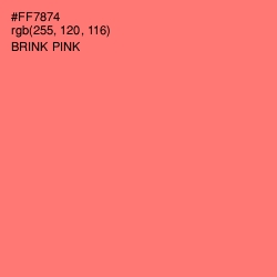 #FF7874 - Brink Pink Color Image