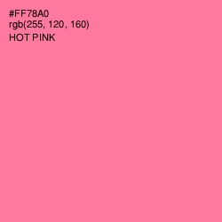 #FF78A0 - Hot Pink Color Image