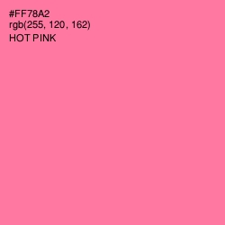 #FF78A2 - Hot Pink Color Image
