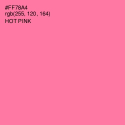#FF78A4 - Hot Pink Color Image