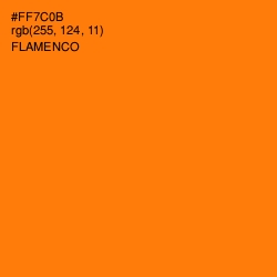 #FF7C0B - Flamenco Color Image