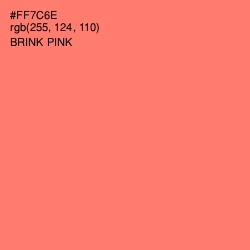 #FF7C6E - Brink Pink Color Image