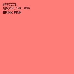 #FF7C78 - Brink Pink Color Image
