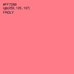 #FF7D89 - Froly Color Image