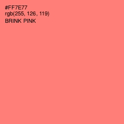 #FF7E77 - Brink Pink Color Image