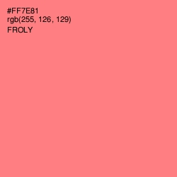 #FF7E81 - Froly Color Image