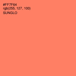 #FF7F64 - Sunglo Color Image