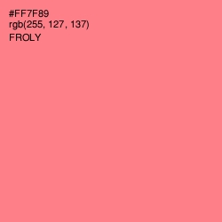 #FF7F89 - Froly Color Image