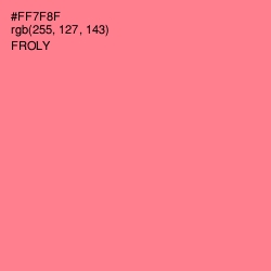 #FF7F8F - Froly Color Image