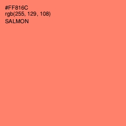 #FF816C - Salmon Color Image